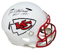 Jan Stenerud Signed Kansas City Chiefs Flat White Matte Riddell Full Size Speed Replica Helmet w/HOF 1991 (PSA) - STEREP307 - Jan Stenerud Signed Kansas City Chiefs Flat White Matte Riddell Full Size Speed Replica Helmet w/HOF 1991 (PSA) product image