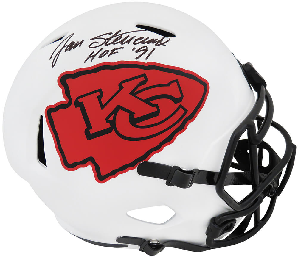 Jan Stenerud Signed Kansas City Chiefs Lunar Eclipse Riddell Full Size Speed Replica Helmet w/HOF'91 - STEREP310 - Jan Stenerud Signed Kansas City Chiefs Lunar Eclipse Riddell Full Size Speed Replica Helmet w/HOF'91 product image
