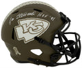 Jan Stenerud Signed Kansas City Chiefs SALUTE Riddell Full Size Speed Replica Helmet w/HOF'91 - STEREP312 - Jan Stenerud Signed Kansas City Chiefs SALUTE Riddell Full Size Speed Replica Helmet w/HOF'91 product image