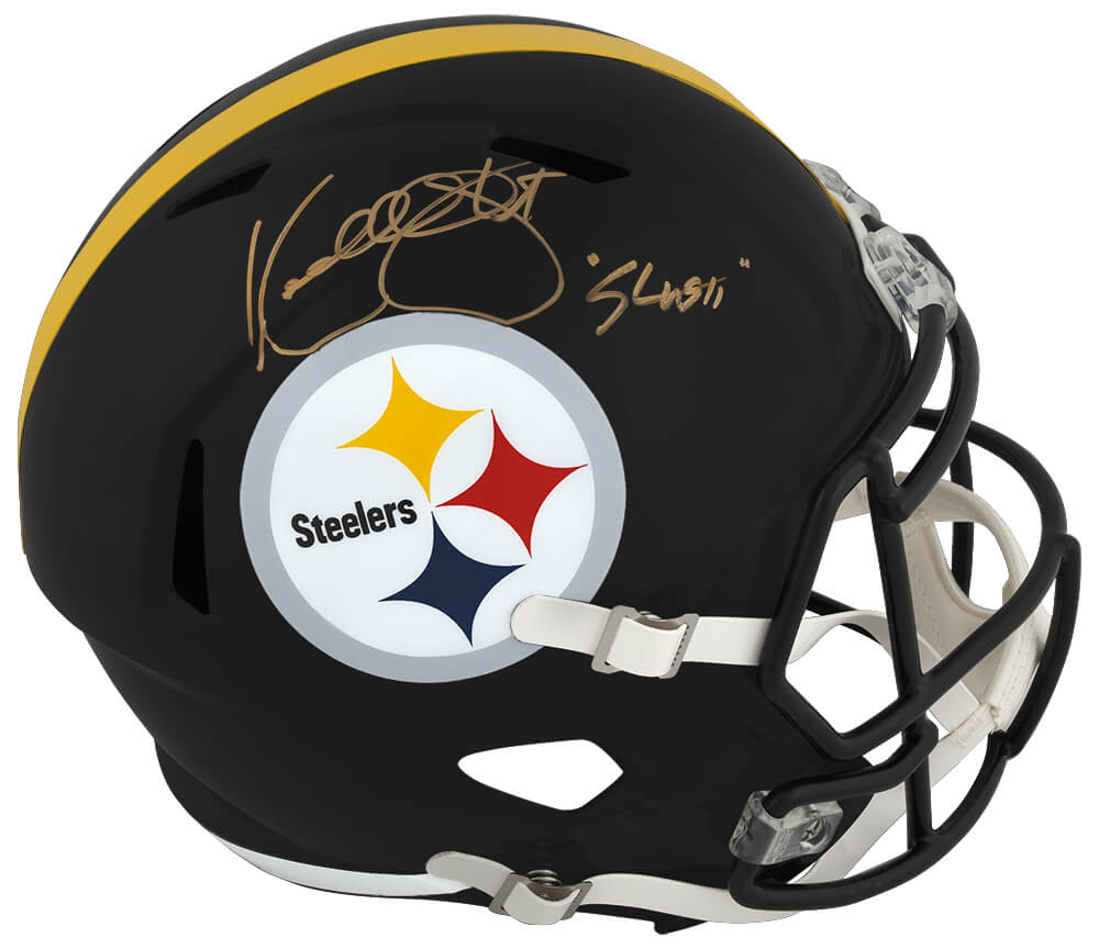 Kordell Stewart Signed Pittsburgh Steelers Riddell Full Size Speed Replica Helmet w/Slash - STEREP340 - Kordell Stewart Signed Pittsburgh Steelers Riddell Full Size Speed Replica Helmet w/Slash product image