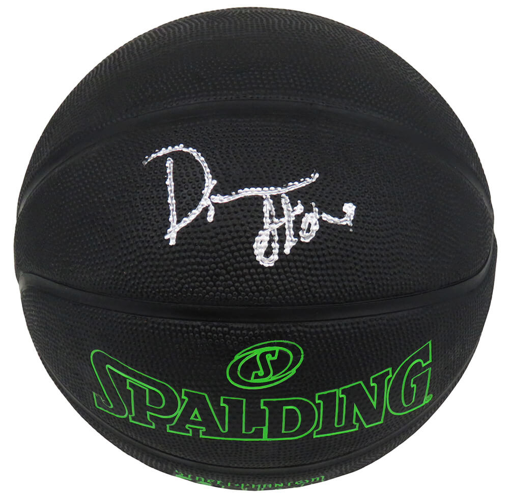 Damon Stoudamire Signed Spalding Phantom Black With Green Lettering NBA Basketball - STOBSK201 - Damon Stoudamire Signed Spalding Phantom Black With Green Lettering NBA Basketball product image