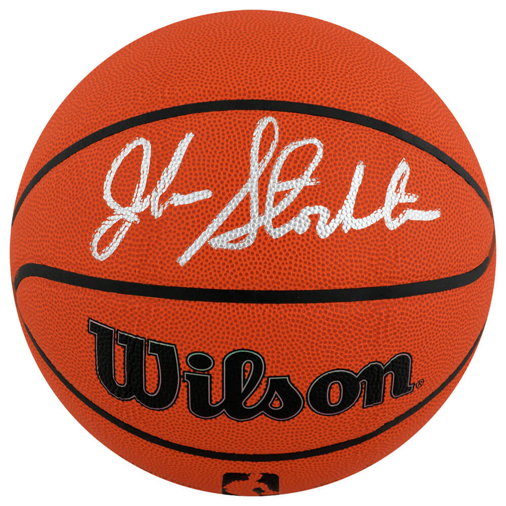 John Stockton Signed Wilson Indoor/Outdoor NBA Basketball - STOBSK230 - John Stockton Signed Wilson Indoor/Outdoor NBA Basketball product image