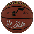 John Stockton Signed Wilson Utah Jazz Logo NBA Basketball - STOBSK231 - John Stockton Signed Wilson Utah Jazz Logo NBA Basketball product image