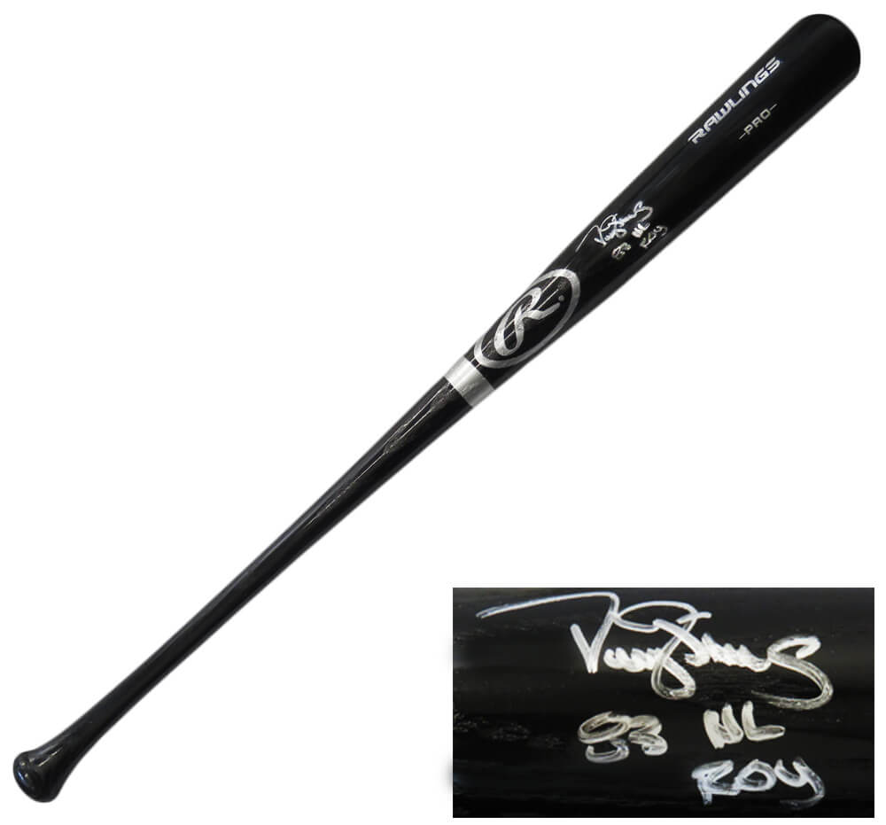 Darryl Strawberry Signed Louisville Slugger Black Baseball Bat w/83 NL ROY - STRBAT104 - Darryl Strawberry Signed Louisville Slugger Black Baseball Bat w/83 NL ROY product image