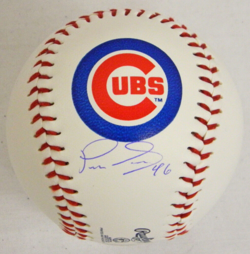Pedro Strop Signed Chicago Cubs Logo Baseball - STRBSB102 - Pedro Strop Signed Chicago Cubs Logo Baseball product image