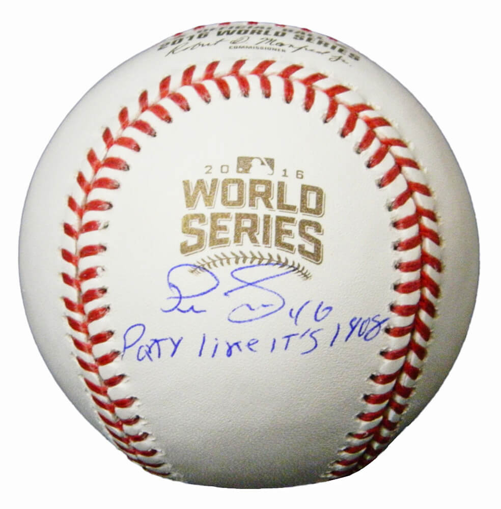 Pedro Strop Signed Rawlings Official 2016 World Series Baseball w/Party Like It's 1908 - STRBSB106 - Pedro Strop Signed Rawlings Official 2016 World Series Baseball w/Party Like It's 1908 product image