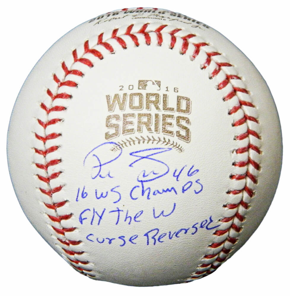 Pedro Strop Signed Rawlings Official 2016 World Series Baseball w/16 WS Champs, Fly The W, Curse Reversed - STRBSB107 - Pedro Strop Signed Rawlings Official 2016 World Series Baseball w/16 WS Champs, Fly The W, Curse Reversed product image