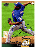 Pedro Strop Signed Texas Rangers 2010 Upper Deck Star Rookie Card #35 - STRCAR100 - Pedro Strop Signed Texas Rangers 2010 Upper Deck Star Rookie Card #35 product image