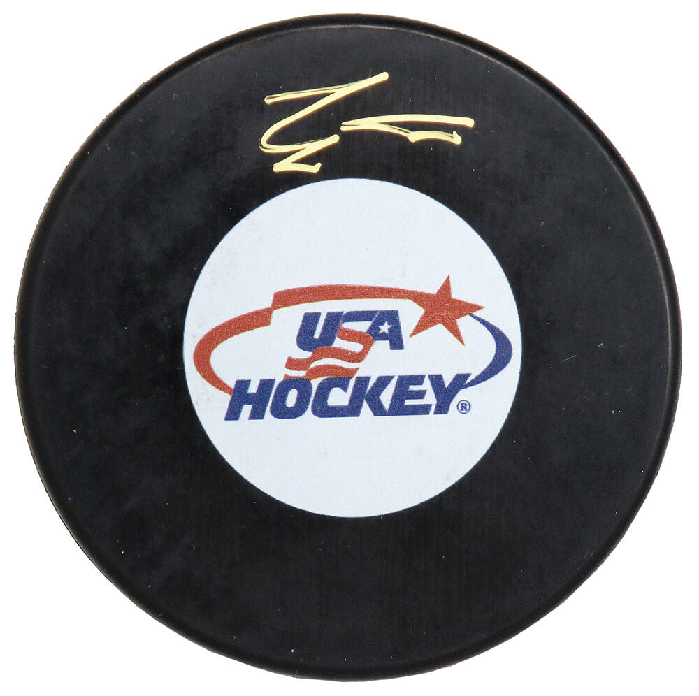 Eric Strobel Signed USA Hockey Logo Hockey Puck - STRPUC400 - Eric Strobel Signed USA Hockey Logo Hockey Puck product image