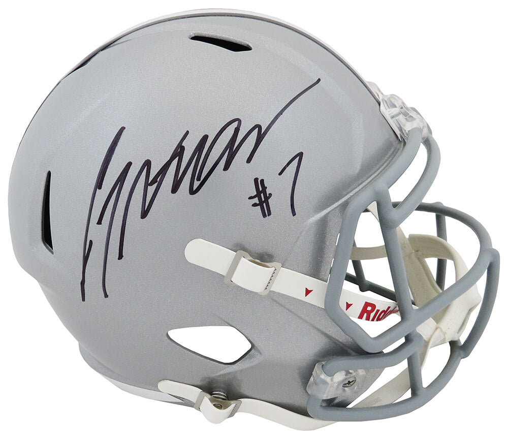 C.J. (CJ) Stroud Signed Ohio State Buckeyes Riddell Full Size Speed Replica Helmet (Beckett) - STRREP300 - C.J. (CJ) Stroud Signed Ohio State Buckeyes Riddell Full Size Speed Replica Helmet (Beckett) product image