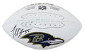 Terrell Suggs Signed Baltimore Ravens White Logo Football - SUGFTB301 - Terrell Suggs Signed Baltimore Ravens White Logo Football product image