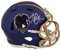 Terrell Suggs Signed Baltimore Ravens 2024 Alternate Purple Riddell Speed Mini Helmet - SUGMIN303 - Terrell Suggs Signed Baltimore Ravens 2024 Alternate Purple Riddell Speed Mini Helmet product image