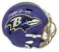 Terrell Suggs Signed Baltimore Ravens FLASH Riddell Full Size Speed Replica Helmet - SUGREP301 - Terrell Suggs Signed Baltimore Ravens FLASH Riddell Full Size Speed Replica Helmet product image