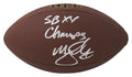 Matt Suhey Signed Wilson Super Grip Full Size NFL Football w/SB XX Champs - SUHFTB310 - Matt Suhey Signed Wilson Super Grip Full Size NFL Football w/SB XX Champs product image
