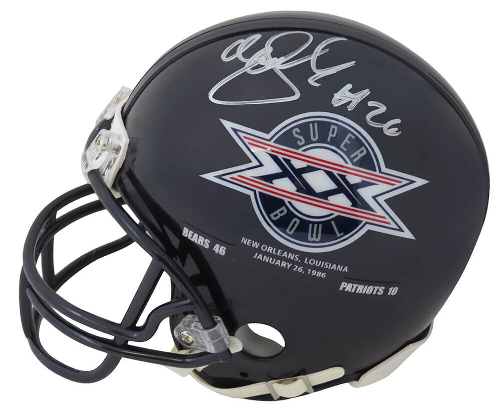 Matt Suhey Signed Chicago Bears / Super Bowl XX Champs Logo Riddell Mini Helmet - SUHMIN301 - Matt Suhey Signed Chicago Bears / Super Bowl XX Champs Logo Riddell Mini Helmet product image