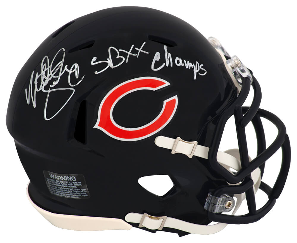Matt Suhey Signed Chicago Bears Riddell Speed Mini Helmet w/SB XX Champs - SUHMIN302 - Matt Suhey Signed Chicago Bears Riddell Speed Mini Helmet w/SB XX Champs product image