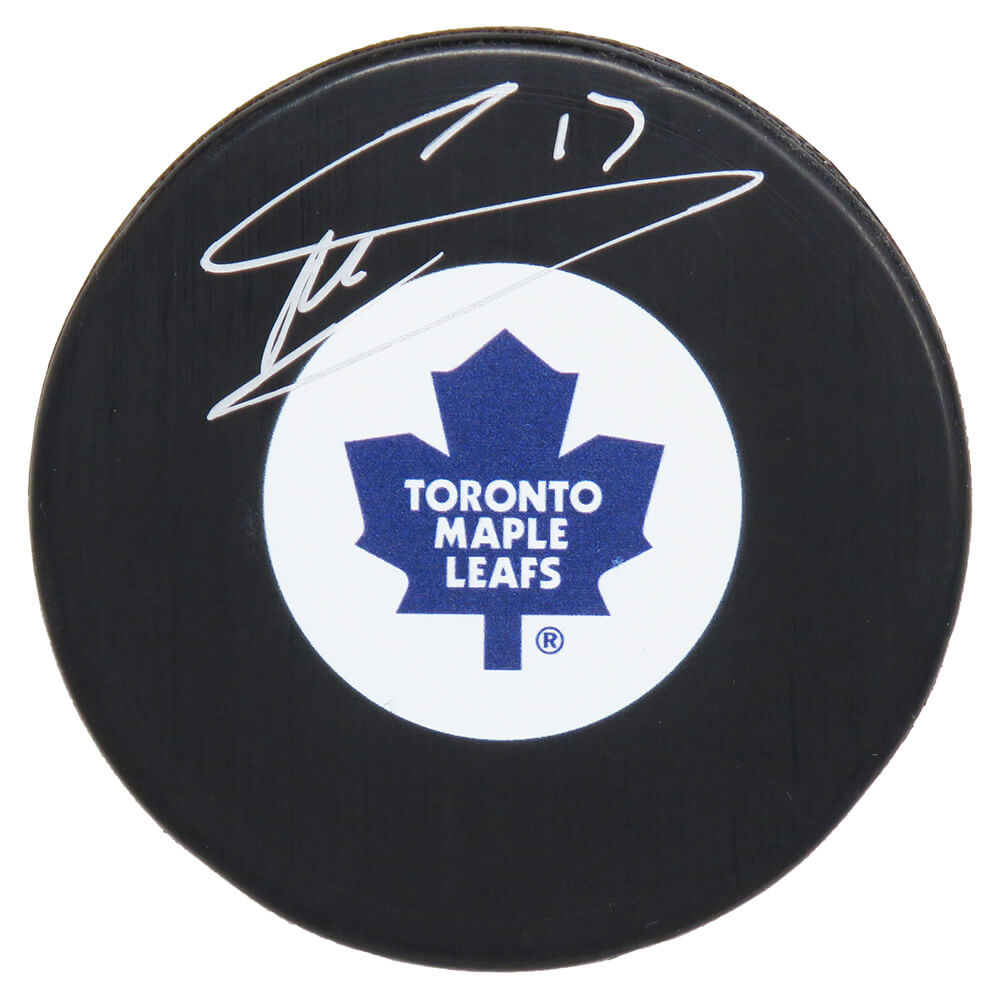 Mats Sundin Signed Maple Leafs Logo Hockey Puck - SUNPUC400 - Mats Sundin Signed Maple Leafs Logo Hockey Puck product image