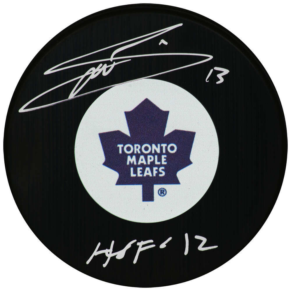 Mats Sundin Signed Toronto Maple Leafs Logo Hockey Puck w/HOF'12 - SUNPUC401 - Mats Sundin Signed Toronto Maple Leafs Logo Hockey Puck w/HOF'12 product image