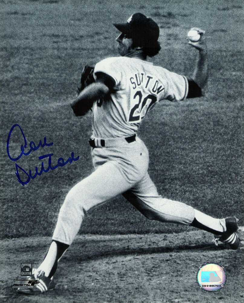Don Sutton Signed Los Angeles Dodgers B&W Pitching 8x10 Photo - SUT08P112TW - Don Sutton Signed Los Angeles Dodgers B&W Pitching 8x10 Photo product image