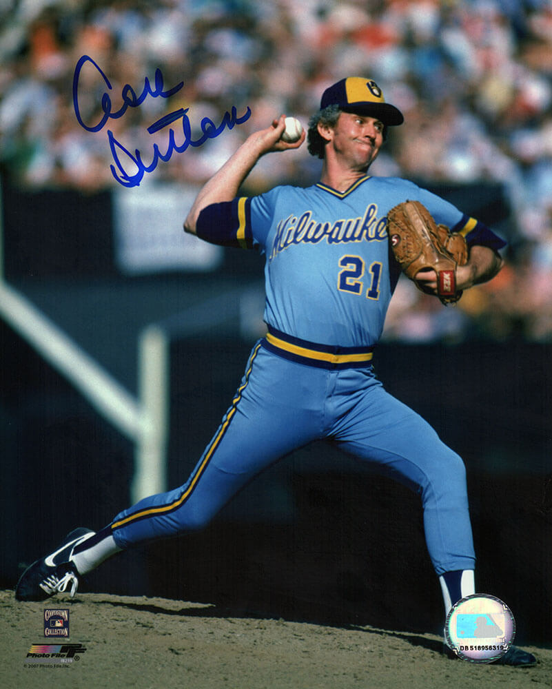 Don Sutton Signed Milwaukee Brewers Pitching 8x10 Photo - SUT08P114TW - Don Sutton Signed Milwaukee Brewers Pitching 8x10 Photo product image