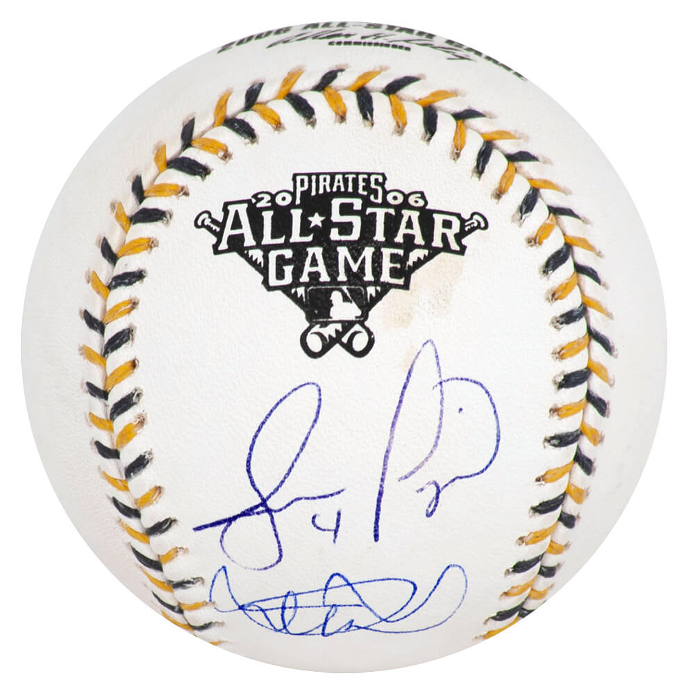 Ichiro Suzuki & Jose Lopez Dual Signed Rawlings 2006 All Star Game Logo Baseball - (Beckett) - SUZBSB104 - Ichiro Suzuki & Jose Lopez Dual Signed Rawlings 2006 All Star Game Logo Baseball - (Beckett) product image