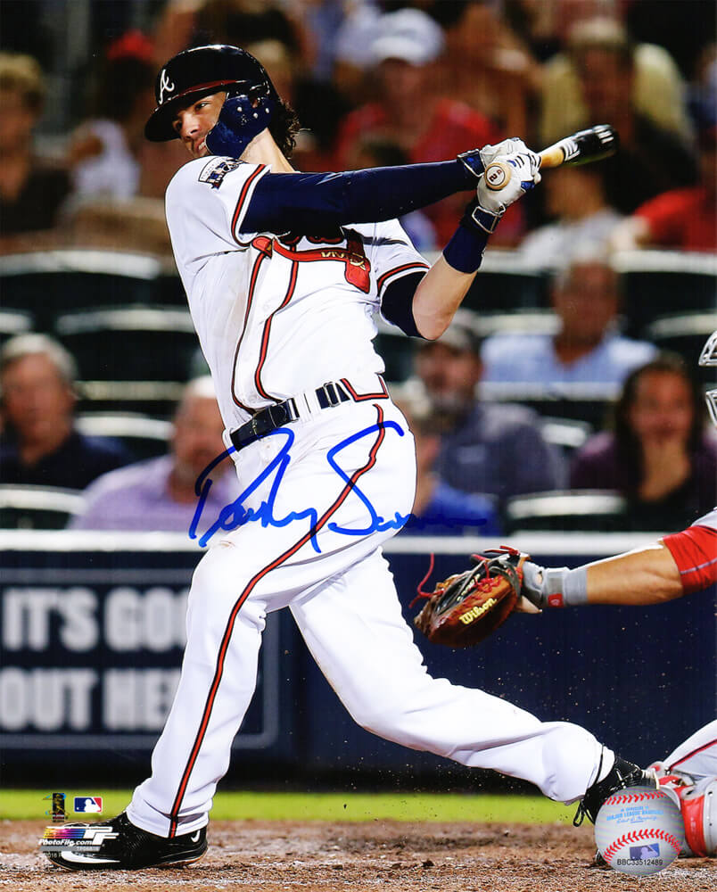 Dansby Swanson Signed Atlanta Braves Swinging Action 8x10 Photo - SWA08P100 - Dansby Swanson Signed Atlanta Braves Swinging Action 8x10 Photo product image