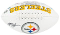 Lynn Swann Signed Pittsburgh Steelers Jarden White Logo Football - (Beckett) - SWAFTB301 - Lynn Swann Signed Pittsburgh Steelers Jarden White Logo Football - (Beckett) product image