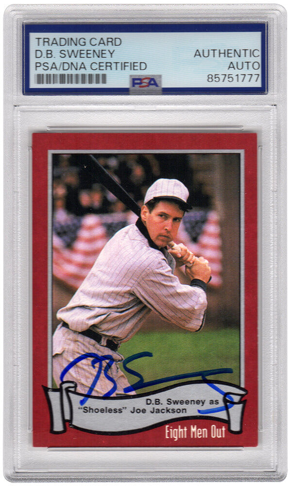 D.B. Sweeney Signed Eight Men Out Shoeless Joe 1988 Pacific Trading Card #13 - (PSA Encapsulated) - SWECAR501 - D.B. Sweeney Signed Eight Men Out Shoeless Joe 1988 Pacific Trading Card #13 - (PSA Encapsulated) product image