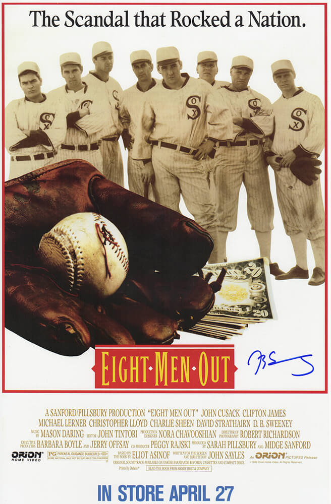 D.B. (DB) Sweeney Signed Eight Men Out 11x17 Movie Poster - SWEPST500 - D.B. (DB) Sweeney Signed Eight Men Out 11x17 Movie Poster product image