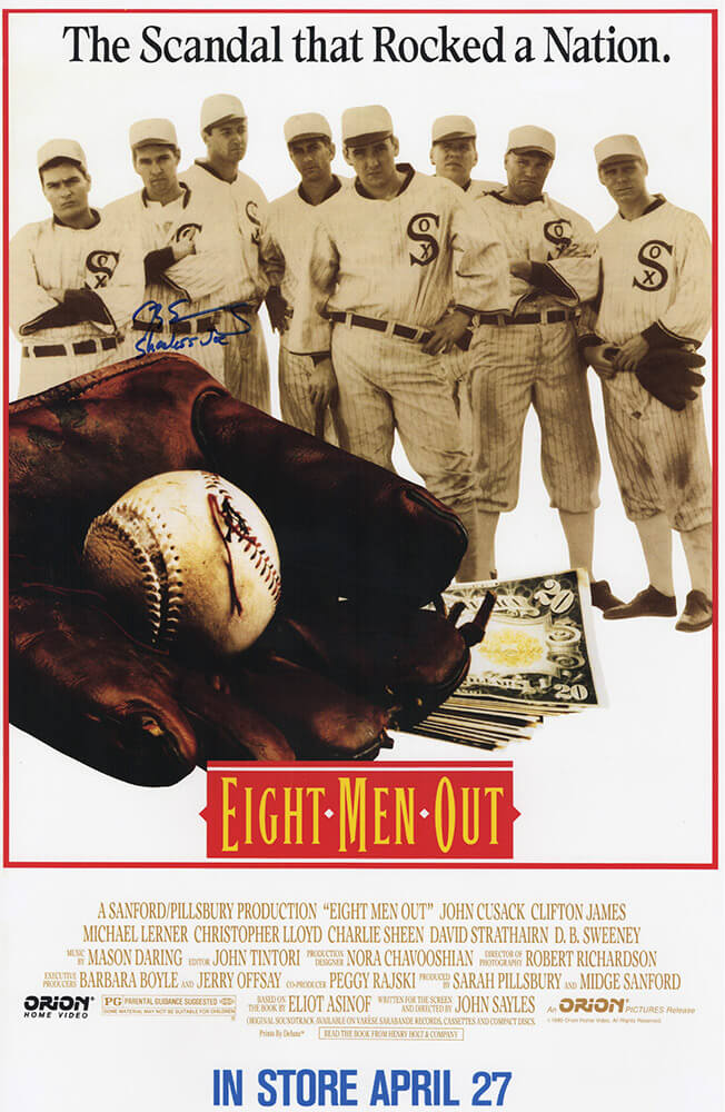 D.B. Sweeney Signed Eight Men Out 11x17 Movie Poster w/Shoeless Joe - SWEPST501 - D.B. Sweeney Signed Eight Men Out 11x17 Movie Poster w/Shoeless Joe product image