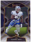 D'Andre Swift Signed Detroit Lions 2020 Panini Select Rookie Football Card #51 - SWICAR301 - D'Andre Swift Signed Detroit Lions 2020 Panini Select Rookie Football Card #51 product image