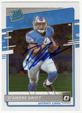 D'Andre Swift Signed Detroit Lions 2020 Donruss Optic Rated Rookie Football Card #159 - SWICAR305 - D'Andre Swift Signed Detroit Lions 2020 Donruss Optic Rated Rookie Football Card #159 product image