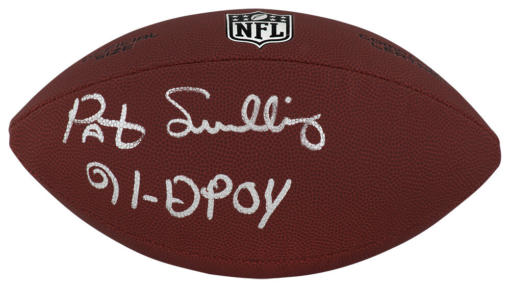 Pat Swilling Signed Wilson Limited Full Size NFL Football w/91 DPOY - SWIFTB320 - Pat Swilling Signed Wilson Limited Full Size NFL Football w/91 DPOY product image