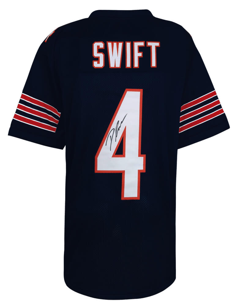 D'Andre Swift Signed Navy Custom Football Jersey - SWIJRY311 - D'Andre Swift Signed Navy Custom Football Jersey product image