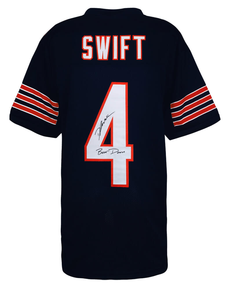 D'Andre Swift Signed Navy Custom Football Jersey w/Bear Down - SWIJRY312 - D'Andre Swift Signed Navy Custom Football Jersey w/Bear Down product image
