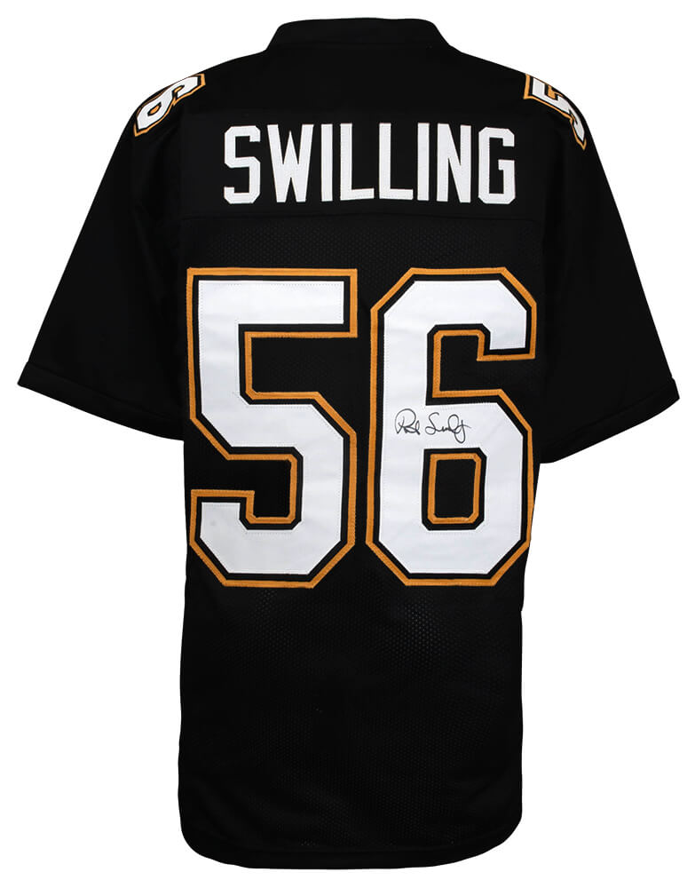 Pat Swilling Signed Black Custom Football Jersey - SWIJRY320 - Pat Swilling Signed Black Custom Football Jersey product image