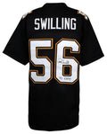 Pat Swilling Signed Black Custom Football Jersey w/91 DPOY - SWIJRY321 - Pat Swilling Signed Black Custom Football Jersey w/91 DPOY product image