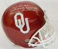 Barry Switzer Signed Oklahoma Sooners Riddell F/S Replica Helmet w/74,75,85 National Champs - SWIREP300 - Barry Switzer Signed Oklahoma Sooners Riddell F/S Replica Helmet w/74,75,85 National Champs product image