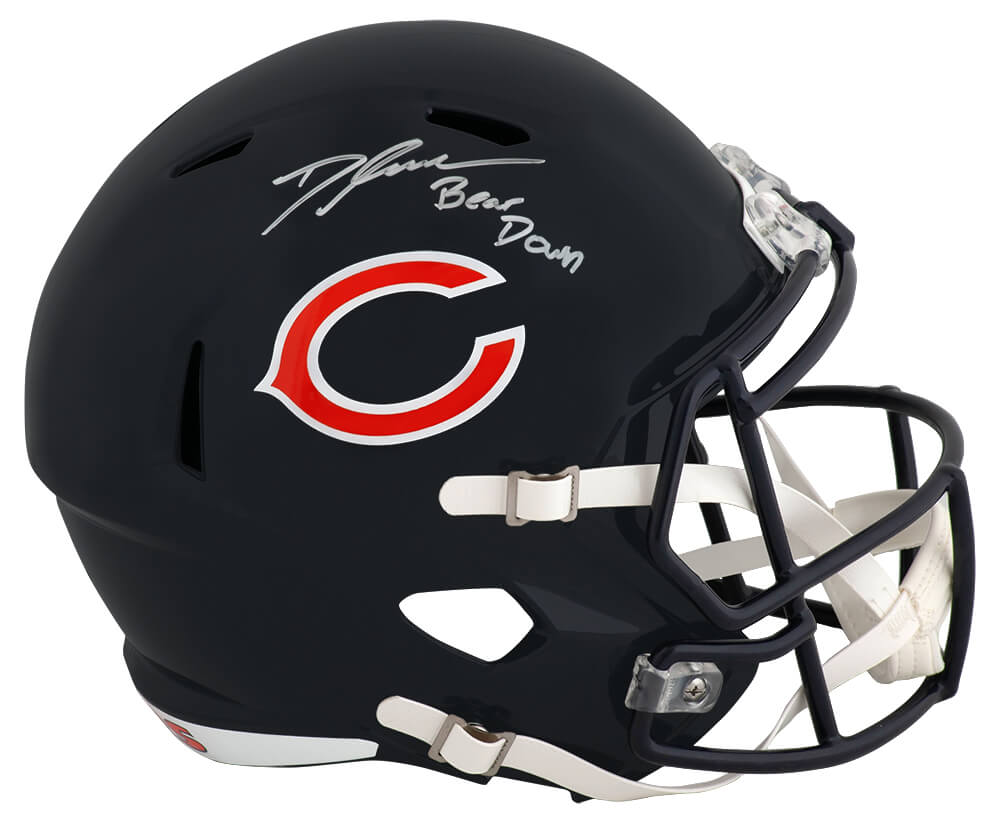 D'Andre Swift Signed Chicago Bears Riddell Full Size Speed Replica Helmet w/Bear Down - SWIREP312 - D'Andre Swift Signed Chicago Bears Riddell Full Size Speed Replica Helmet w/Bear Down product image