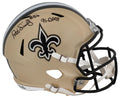 Pat Swilling Signed New Orleans Saints Riddell Full Size Speed Replica Helmet w/91 DPOY - SWIREP320 - Pat Swilling Signed New Orleans Saints Riddell Full Size Speed Replica Helmet w/91 DPOY product image