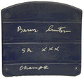 Barry Switzer Signed Dallas Cowboys Texas Stadium Blue Stadium Seat Bottom w/SB XXX Champs - SWISTB300 - Barry Switzer Signed Dallas Cowboys Texas Stadium Blue Stadium Seat Bottom w/SB XXX Champs product image