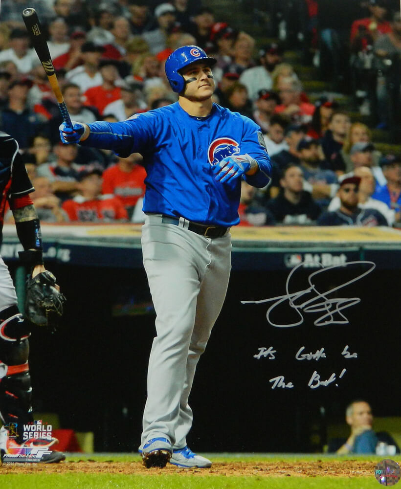 Matt Szczur Signed Chicago Cubs Anthony Rizzo 2016 World Series HR Using Szczur's Bat 16x20 Photo w/It's Gotta Be The Bat - SZC16P100 - Matt Szczur Signed Chicago Cubs Anthony Rizzo 2016 World Series HR Using Szczur's Bat 16x20 Photo w/It's Gotta Be The Bat product image