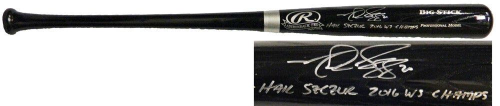 Matt Szczur Signed Rawlings Black Big Stick Baseball Bat w/Hail Szczur, 2016 WS Champs - SZCBAT100 - Matt Szczur Signed Rawlings Black Big Stick Baseball Bat w/Hail Szczur, 2016 WS Champs product image