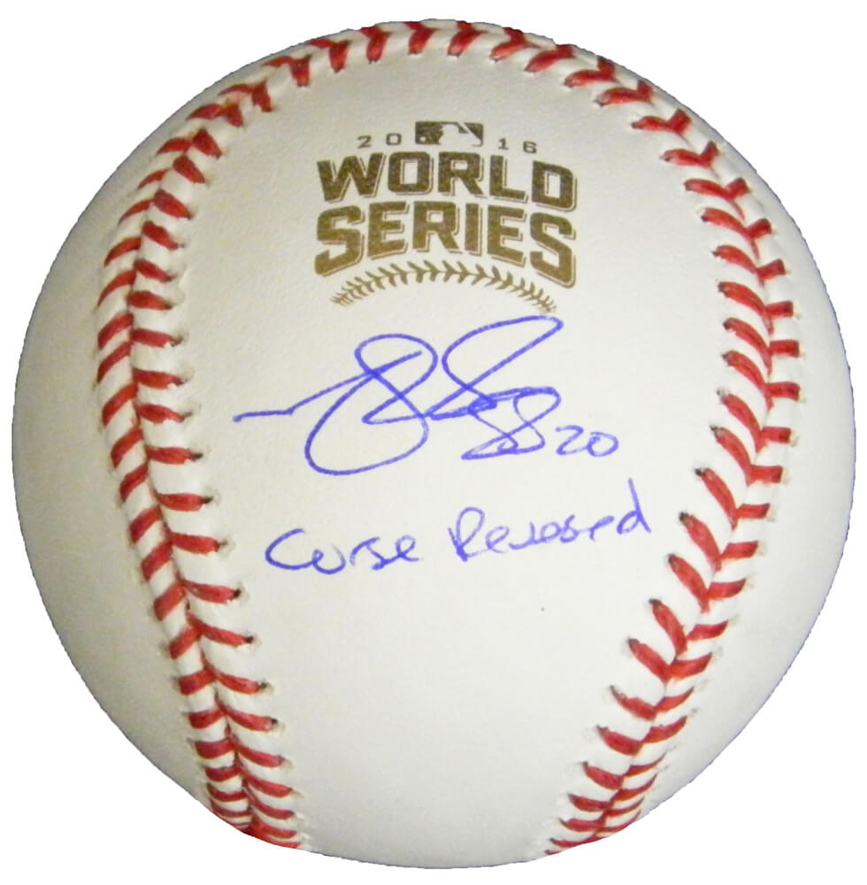 Matt Szczur Signed Rawlings Official 2016 World Series Baseball w/Curse Reversed - SZCBSB104 - Matt Szczur Signed Rawlings Official 2016 World Series Baseball w/Curse Reversed product image