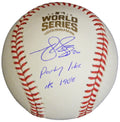 Matt Szczur Signed Rawlings Official 2016 World Series Baseball w/Party Like It's 1908 - SZCBSB105 - Matt Szczur Signed Rawlings Official 2016 World Series Baseball w/Party Like It's 1908 product image