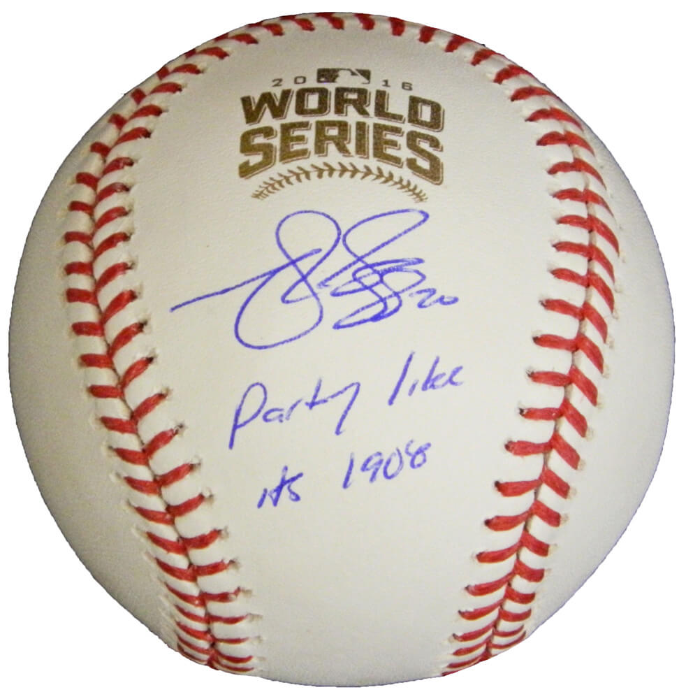 Matt Szczur Signed Rawlings Official 2016 World Series Baseball w/Party Like It's 1908 - SZCBSB105 - Matt Szczur Signed Rawlings Official 2016 World Series Baseball w/Party Like It's 1908 product image