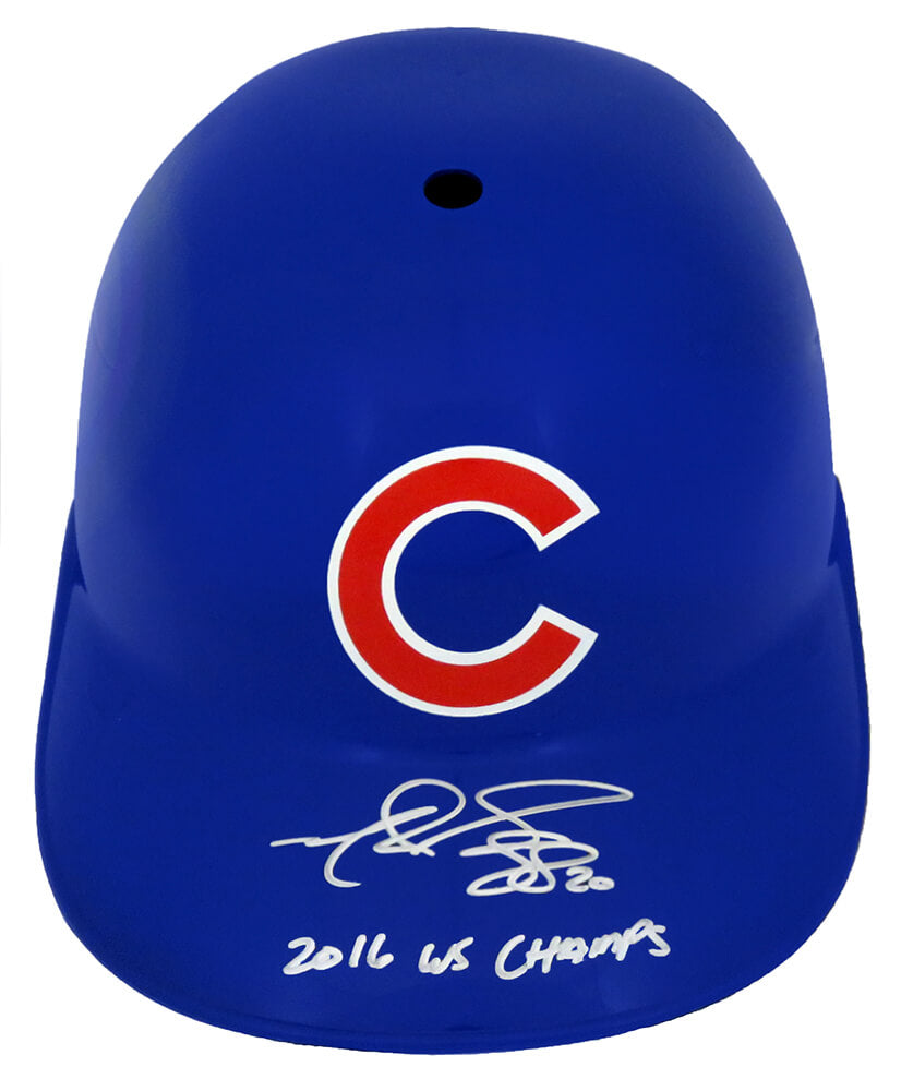 Matt Szczur Signed Chicago Cubs Replica Batting Helmet w/16 WS Champs - SZCBTH101 - Matt Szczur Signed Chicago Cubs Replica Batting Helmet w/16 WS Champs product image