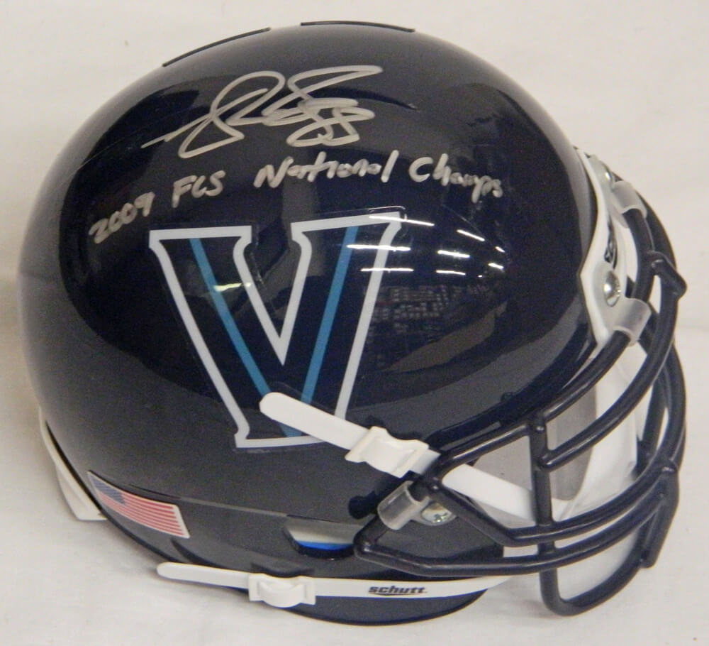Matt Szczur Signed Villanova Wildcats Schutt Mini Helmet w/2009 FCS National Champs - SZCMIN300 - Matt Szczur Signed Villanova Wildcats Schutt Mini Helmet w/2009 FCS National Champs product image