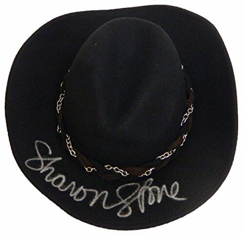 Sharon Stone Signed Black Wool Cowboy Hat - The Quick And The Dead - STOOTH500 - Sharon Stone Signed Black Wool Cowboy Hat - The Quick And The Dead product image