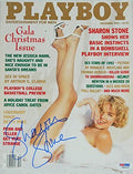 Sharon Stone Signed Playboy Magazine December 1992 Issue - STOMAG501 - Sharon Stone Signed Playboy Magazine December 1992 Issue product image